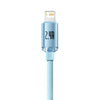 Baseus Crystal Shine Series Data Cable Fast Charging USB to iPhone 2.4A 1.2m Sky Blue