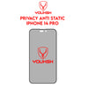 YOUKSH Apple iPhone 14 Pro Anti Static Glass Protector With YOUKSH Installation Kit